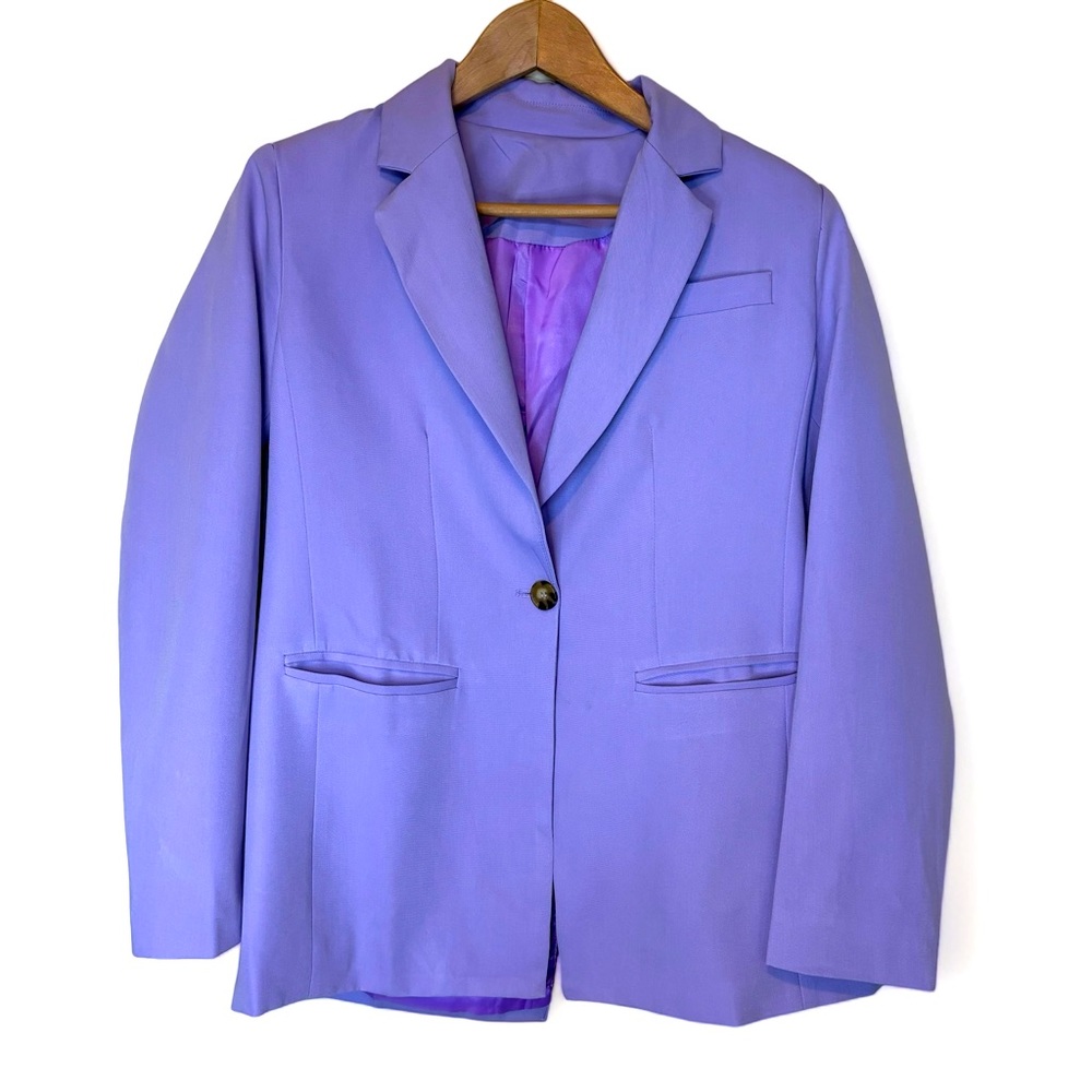 Violet long-hem style jacket
